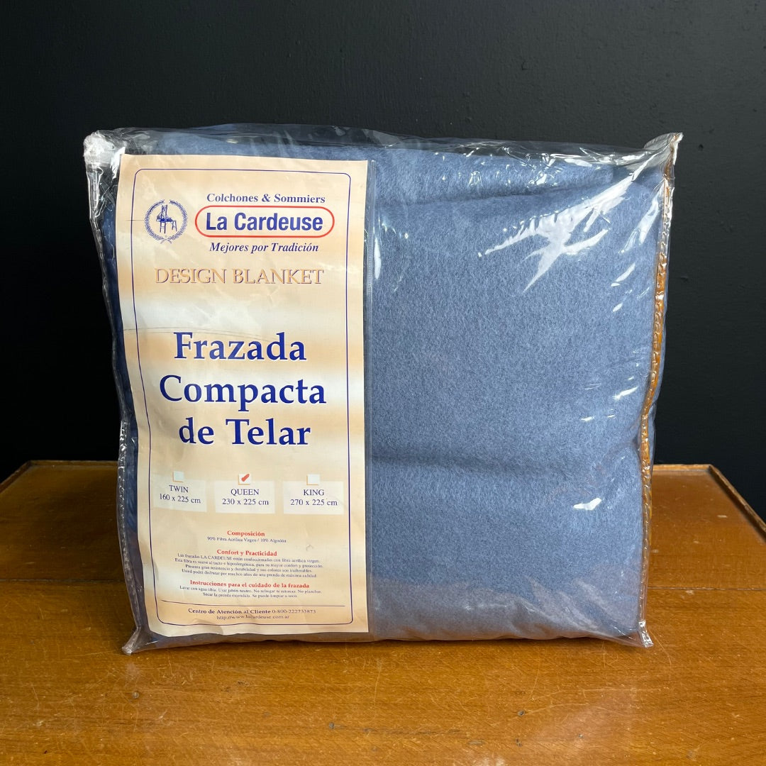 SIN MARCA Frazada Celeste Talle Unico