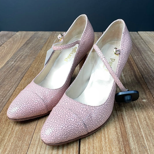 Zapato Taco Alto  PERUGIA  Rosa Talle 7
