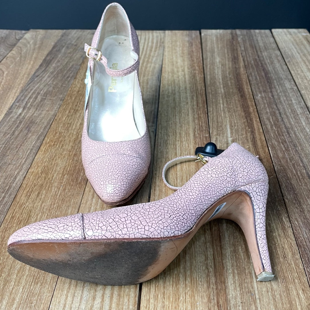 Zapato Taco Alto  PERUGIA  Rosa Talle 7