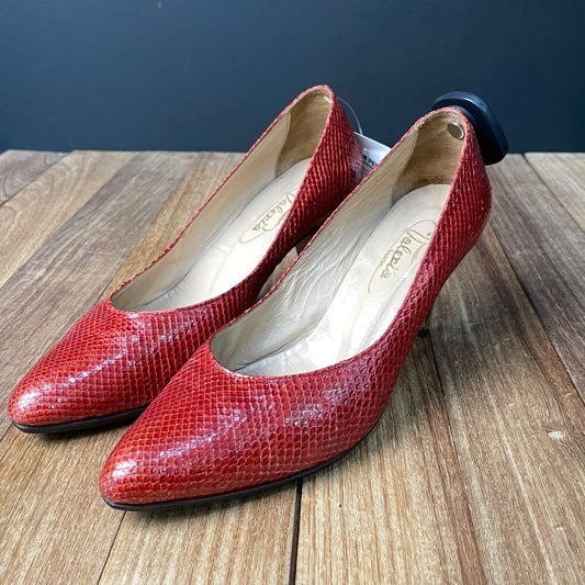 Zapato Taco Alto  SIN MARCA  Rojo Talle 38