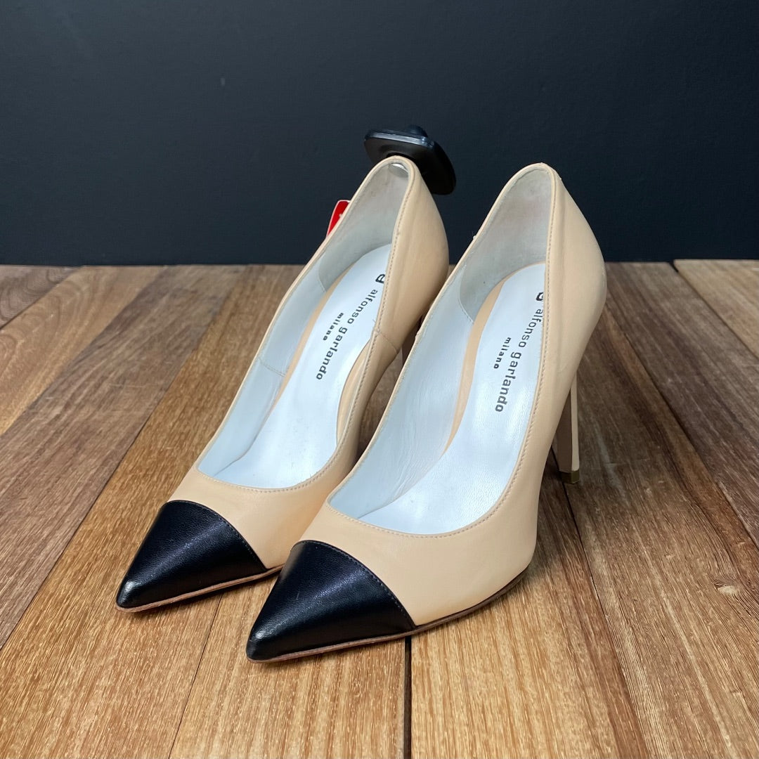 Zapatos  ALFONSO GARLANDO  Varios Beige Y Negro Talle 33