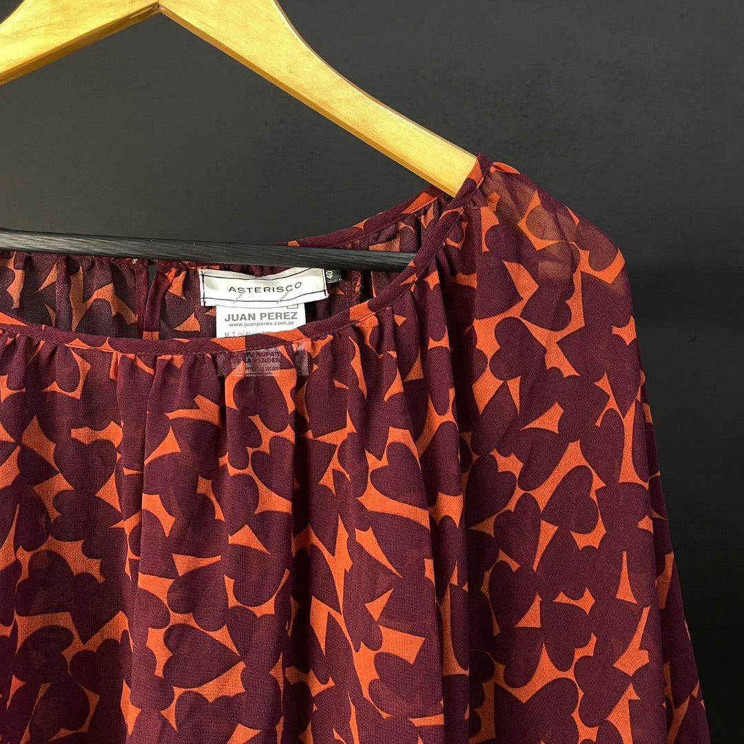 ASTERISCO Blusa Manga Larga Varios  Estampado Talle 40