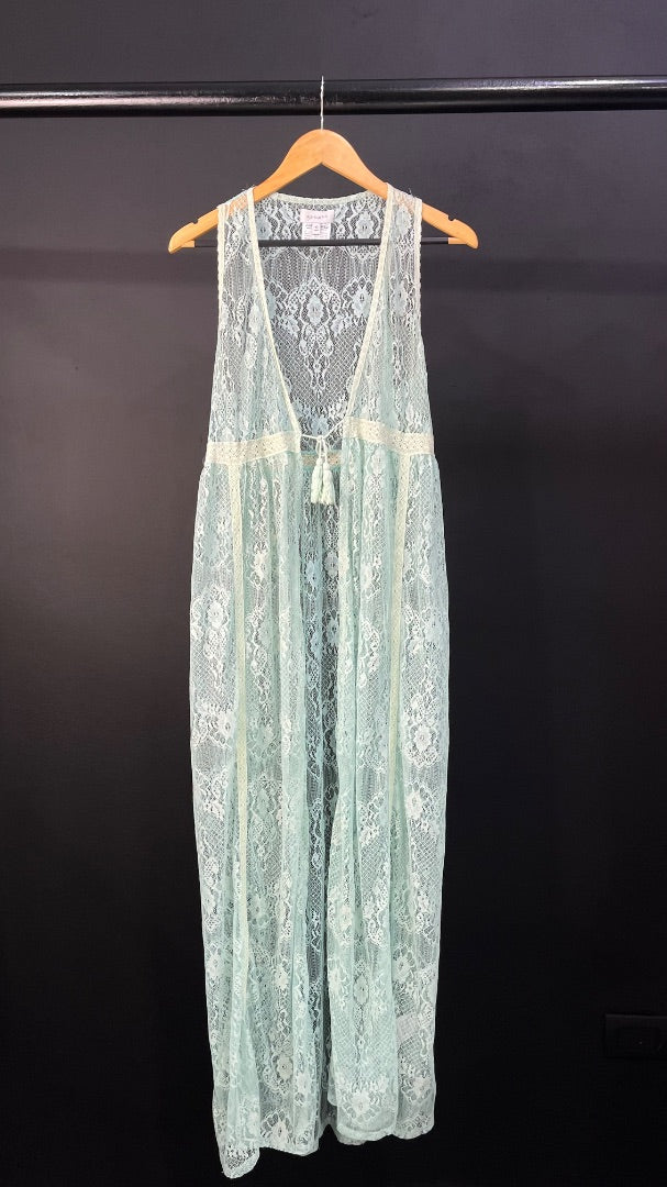 KOSIUKO Chaleco Largo Verde Talle 40