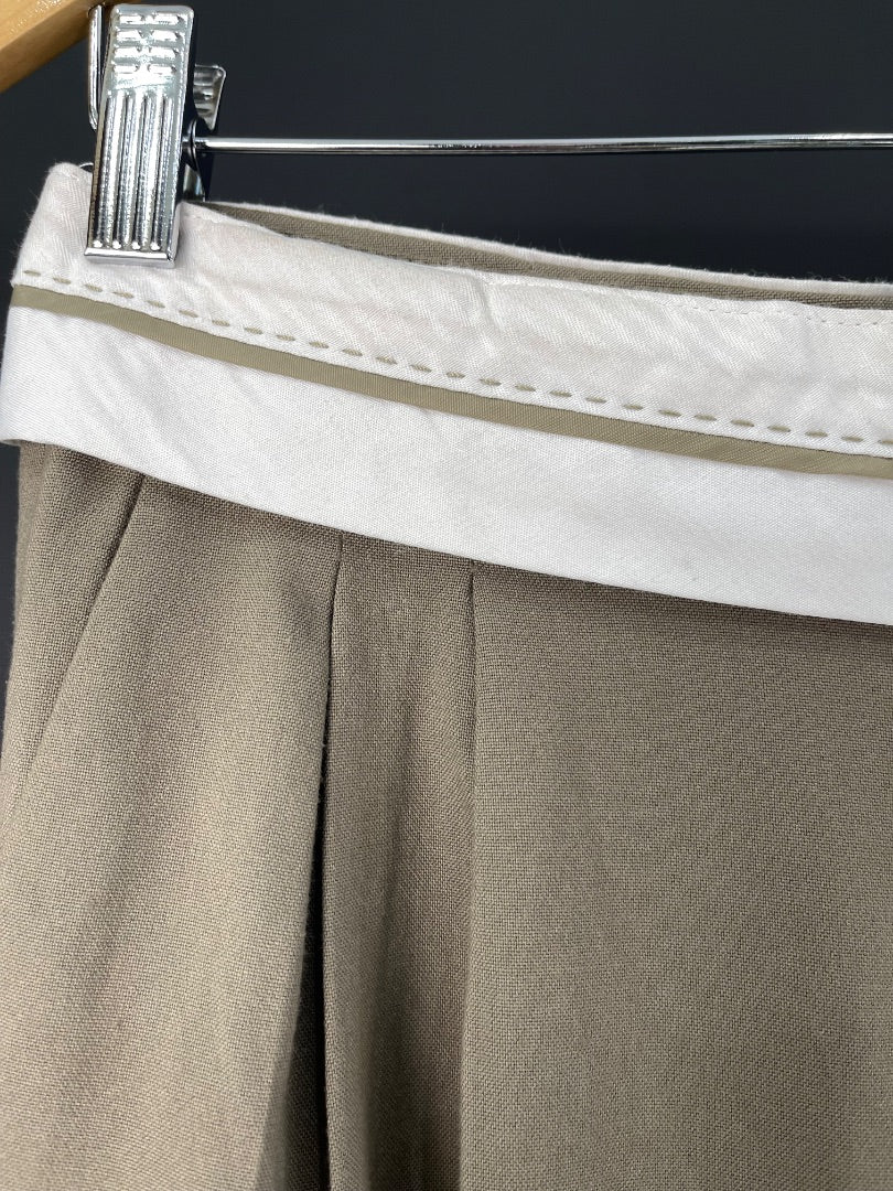 BERSHKA Pantalon Verde Talle 34