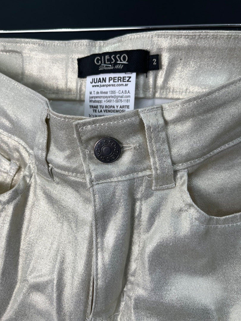 GIESSO Pantalon Blanco Talle 2