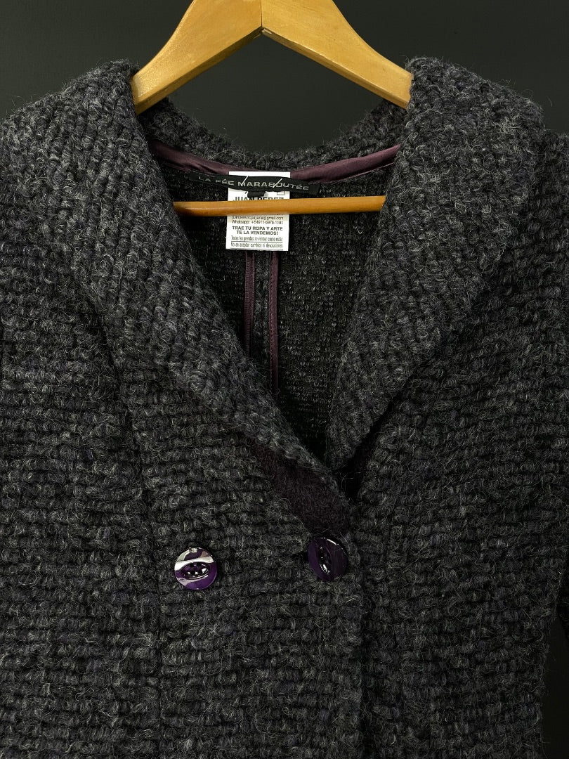 LA FEE MARABOUTEE Tapado Varios Negro y Violeta Talle 36