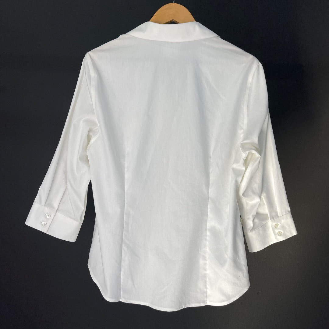 JONES NEW YORK Camisa Manga Corta Blanco Talle XL
