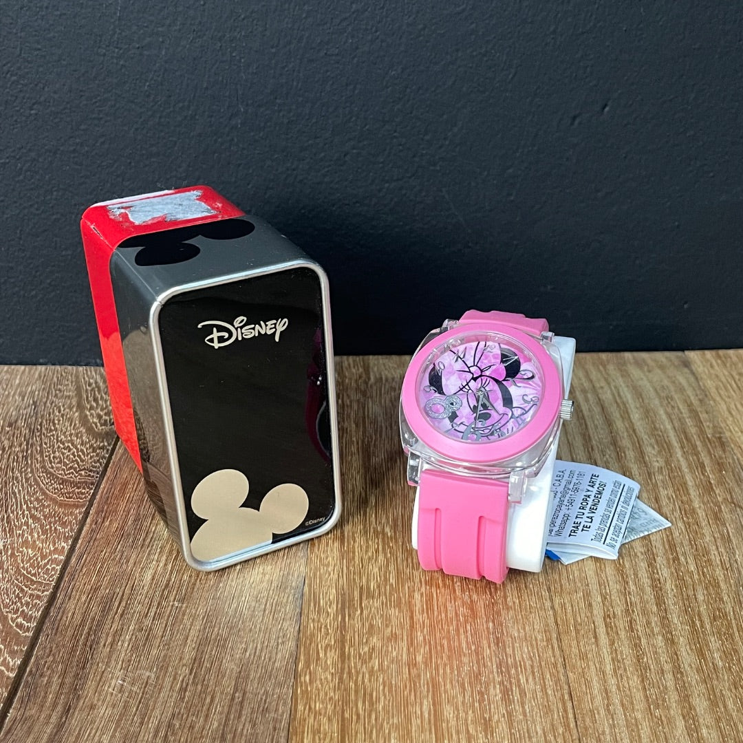 DISNEY  Reloj Pulsera  Rosa  Talle Unico