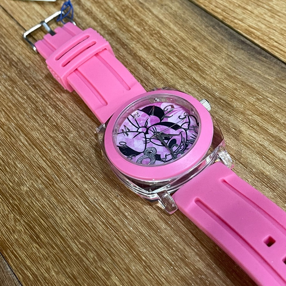 DISNEY  Reloj Pulsera  Rosa  Talle Unico