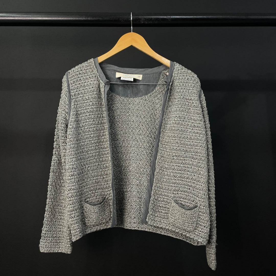 Saco  ZARA  Gris Talle M