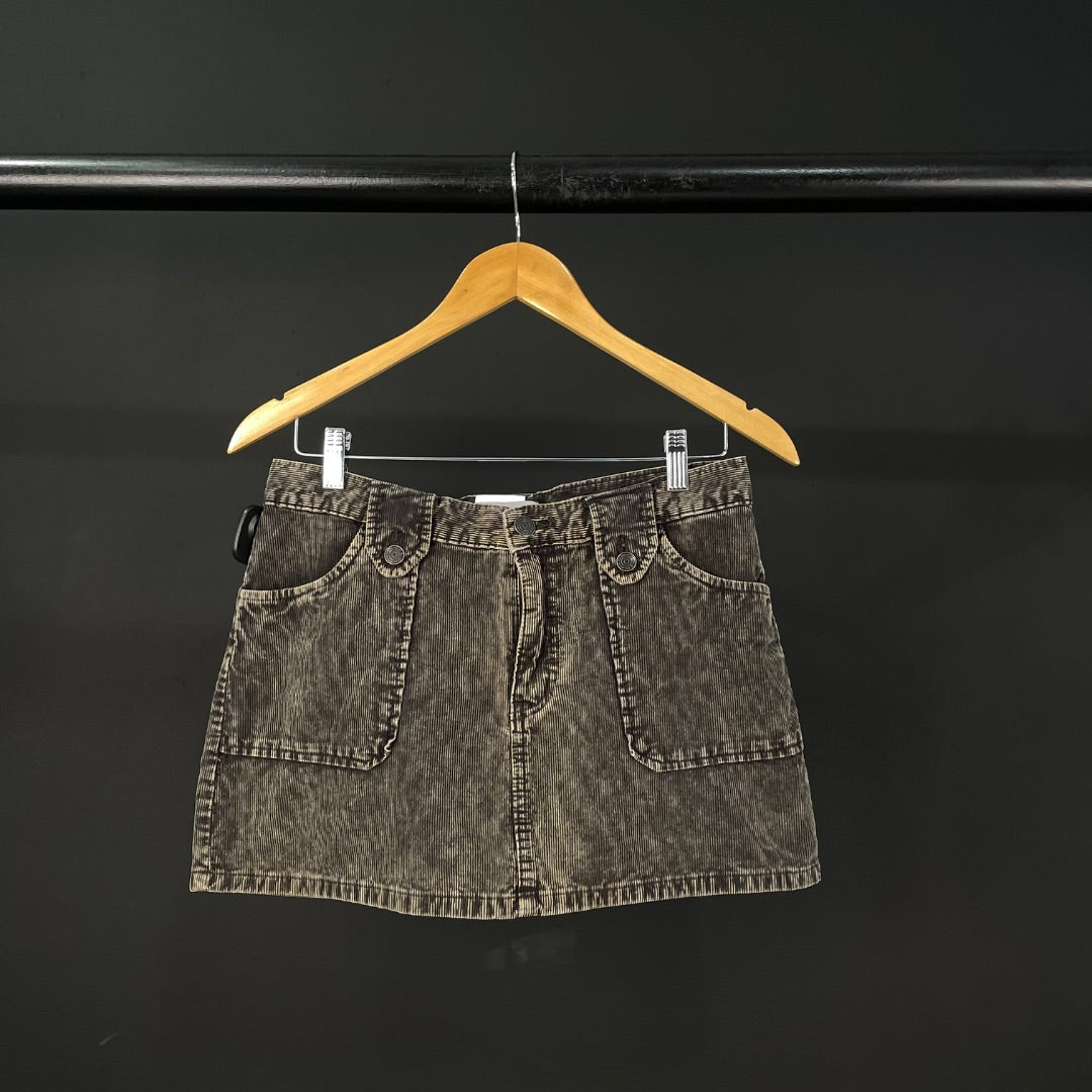 PULL & BEAR  Pollera Mini  Gris  Talle 26