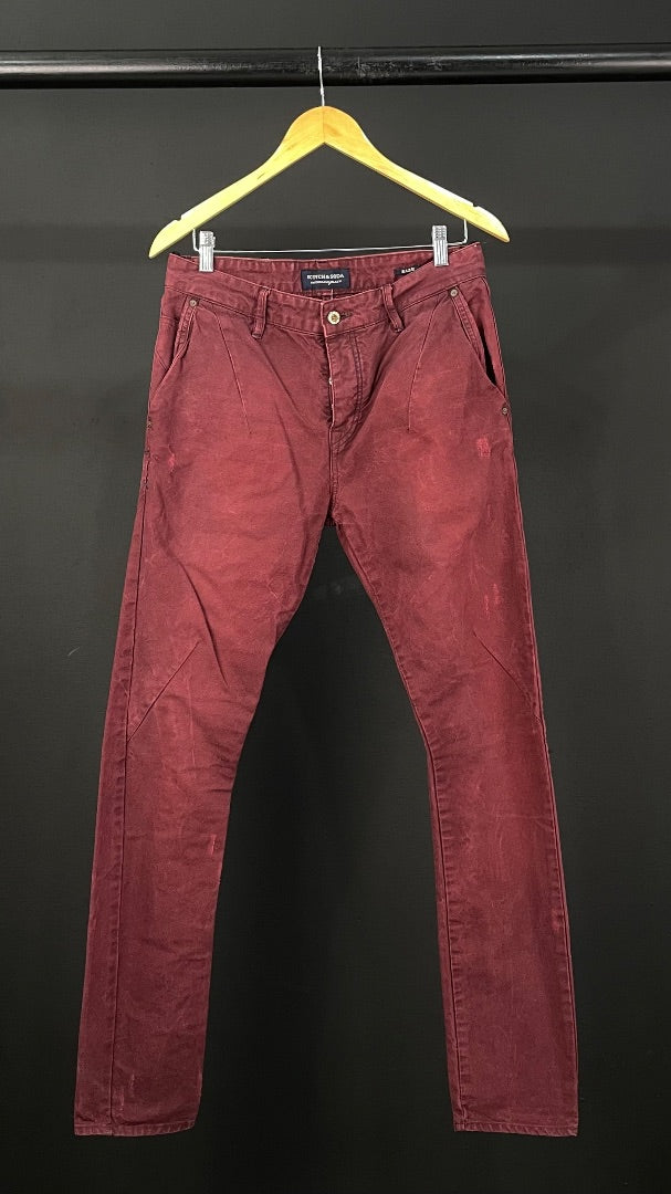 Pantalon Jean  SCOTCH & SODA  Bordeaux Talle 30