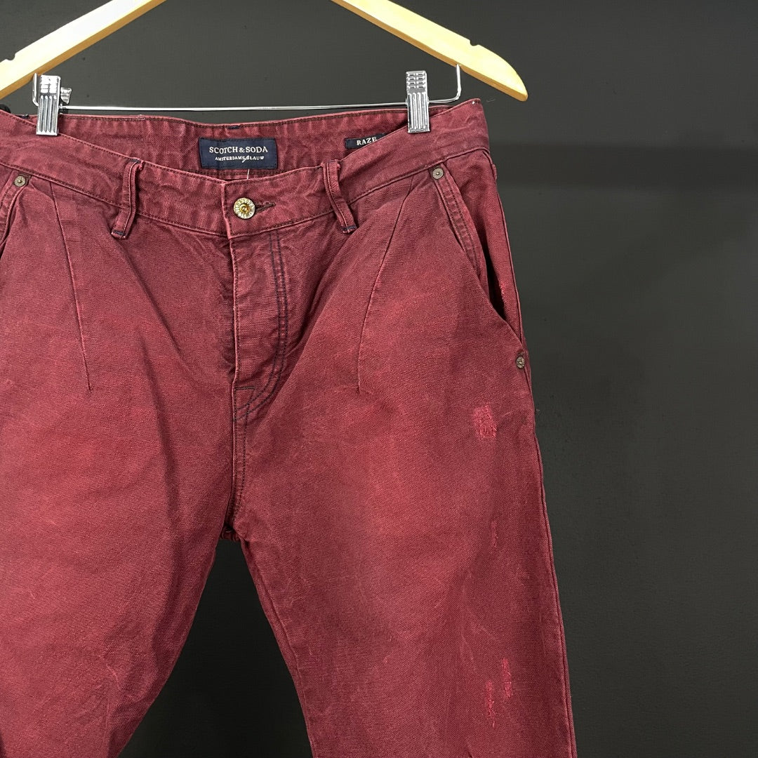 Pantalon Jean  SCOTCH & SODA  Bordeaux Talle 30