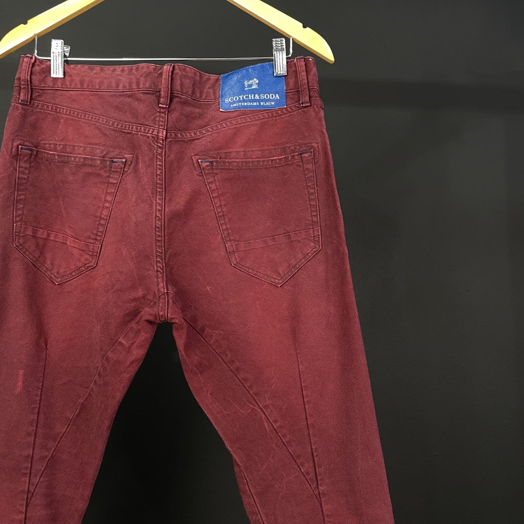 Pantalon Jean  SCOTCH & SODA  Bordeaux Talle 30