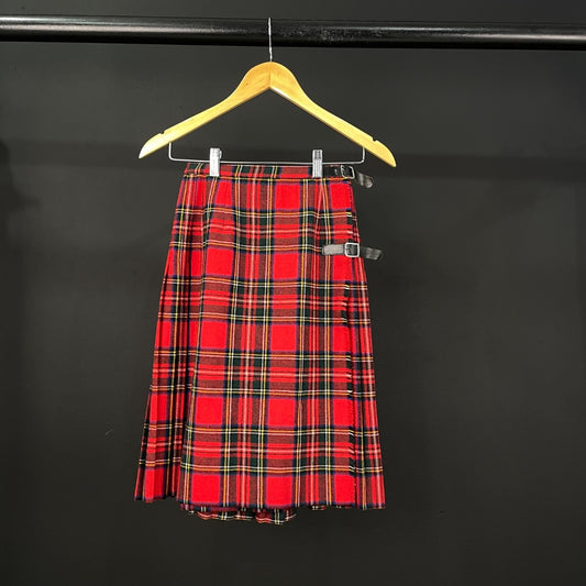 SIN MARCA  Pollera Media Pierna  Varios Escoces Rojos  Talle S