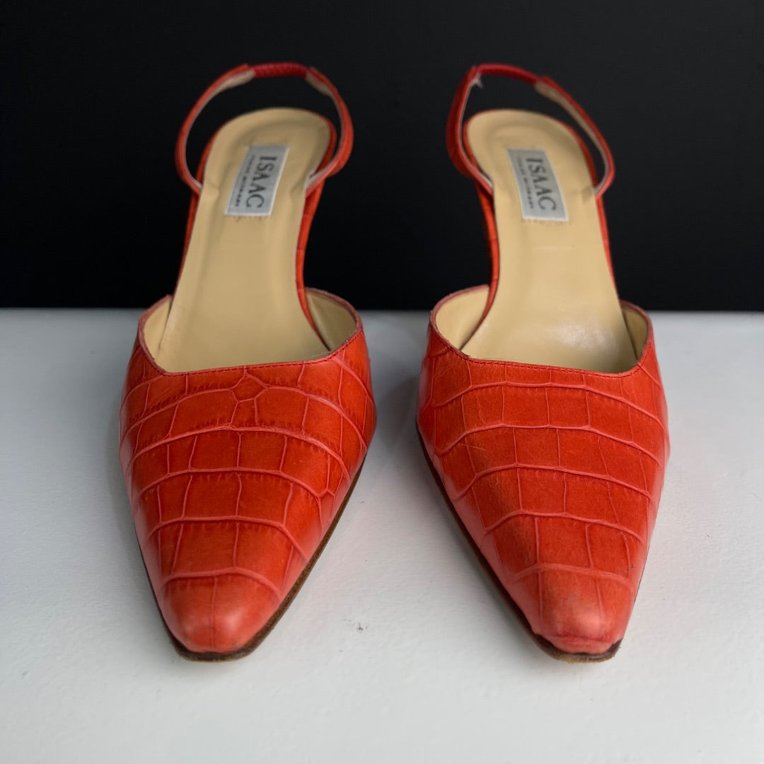 ISAAC MIZRAHI Sandalias Naranja Talle 38