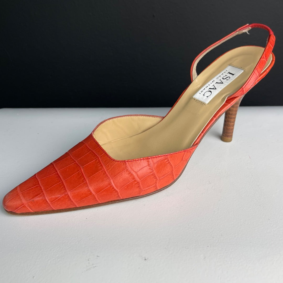 ISAAC MIZRAHI Sandalias Naranja Talle 38