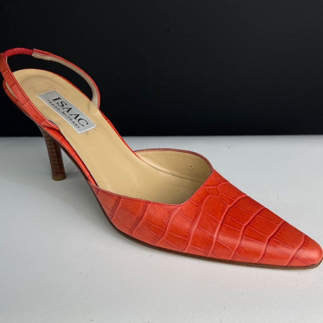 ISAAC MIZRAHI Sandalias Naranja Talle 38