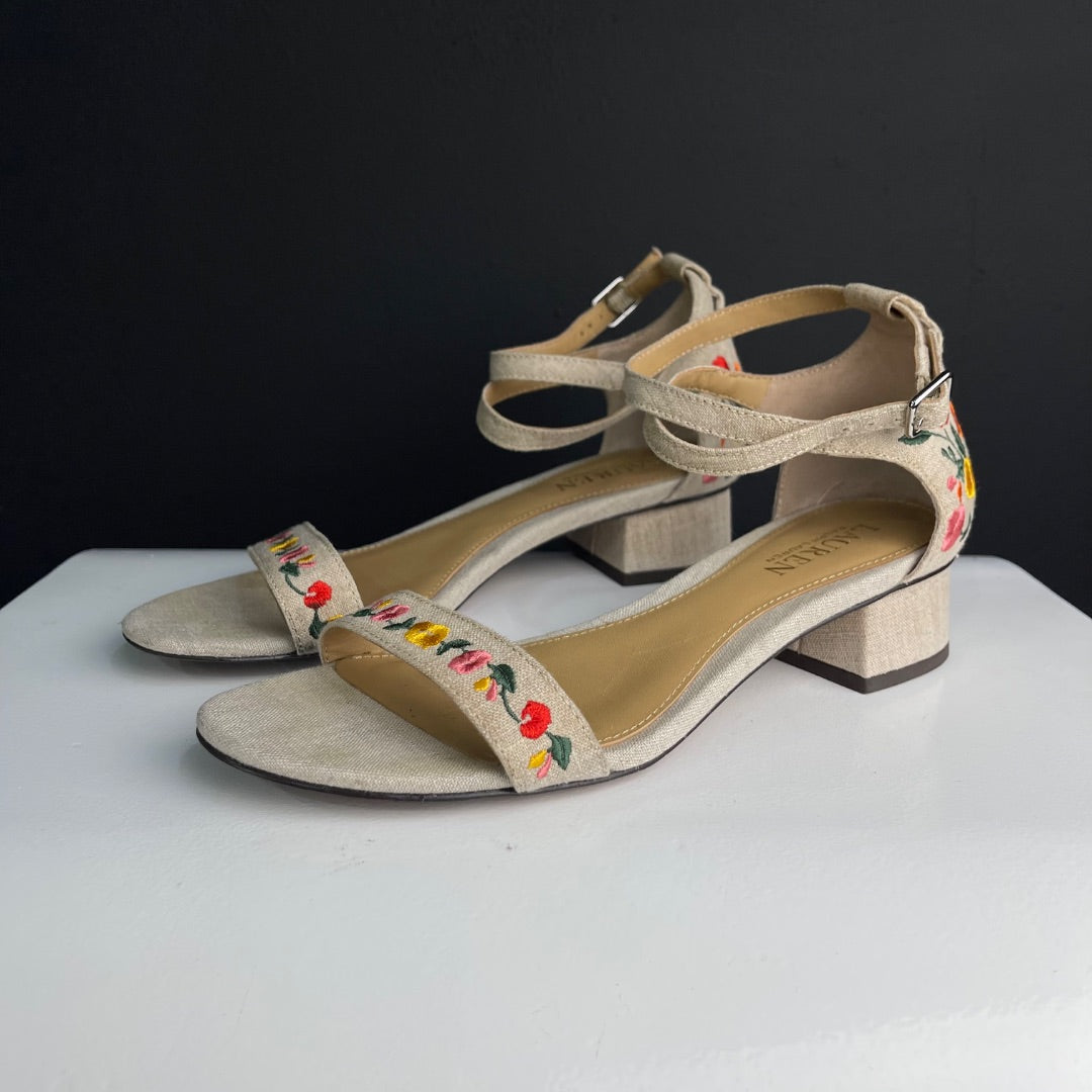 RALPH LAUREN Sandalias Beige Talle 37,5
