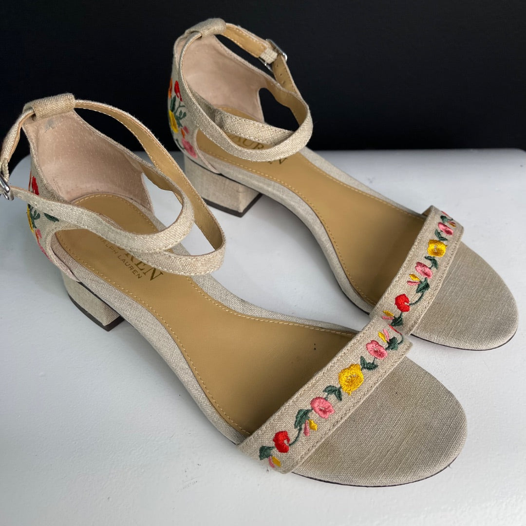 RALPH LAUREN Sandalias Beige Talle 37,5