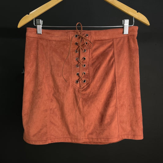 FOREVER Pollera Mini Terracota Talle 29