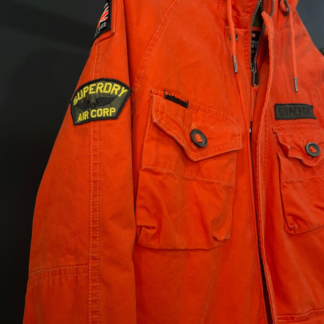 SUPER DRY  Campera  Naranja  Talle S