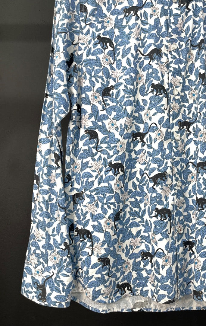 TED BAKER  Camisa Manga Larga  Color Celeste  Talle 3