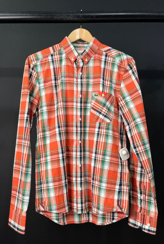 LACOSTE  Camisa Manga Larga  Varios Cuadros  Talle 38