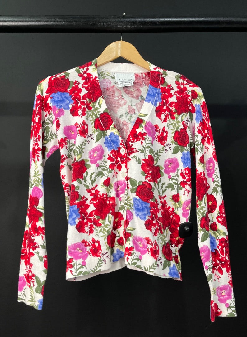 PAULA CAHEN DANVERS  Sweater Abierto  Varios Floral  Talle 1