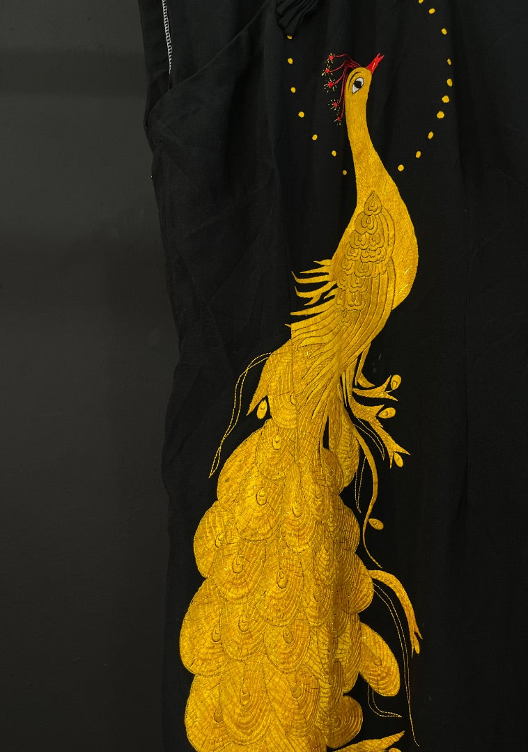 SIN MARCA Vestido Sin Manga Negro Talle XS
