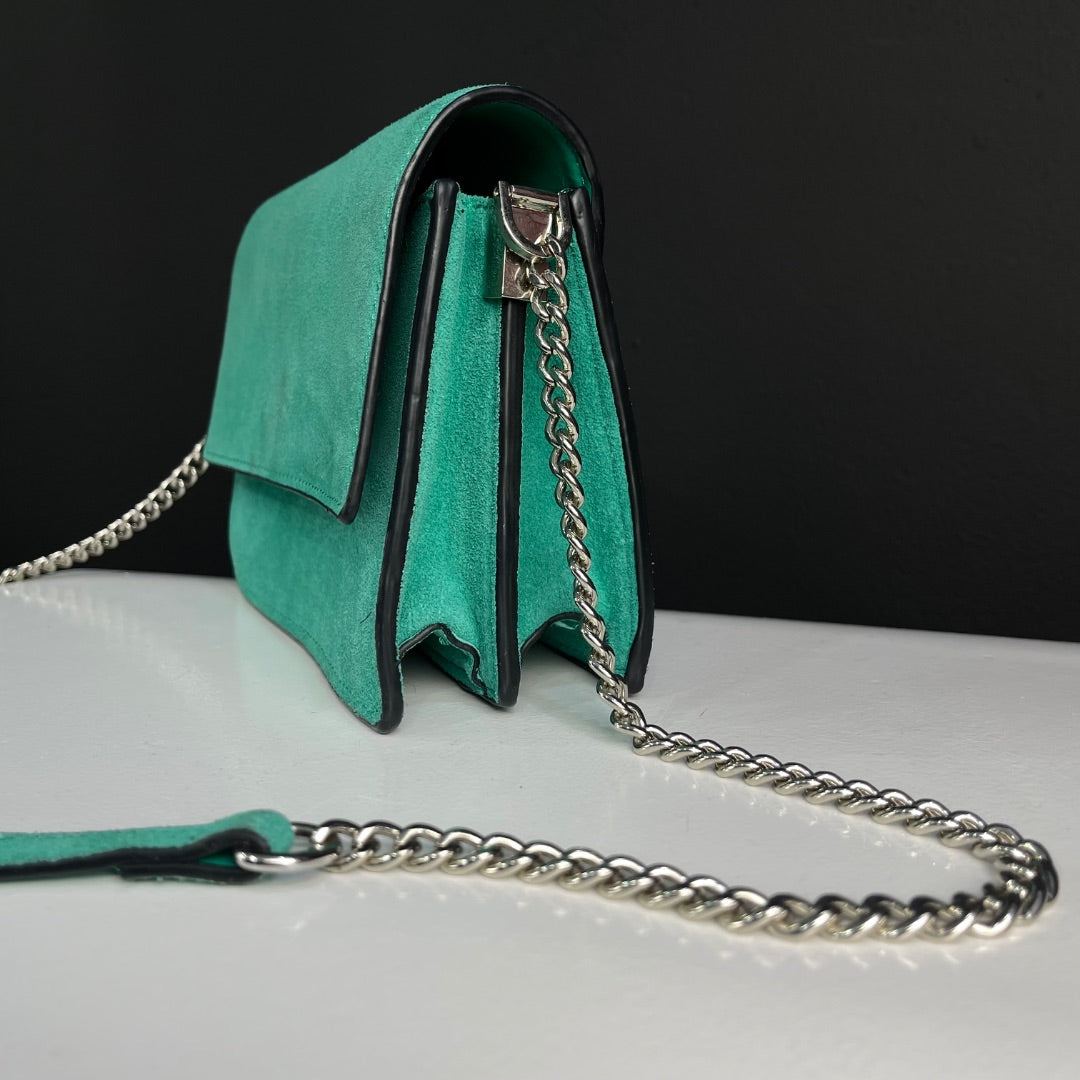 MANGO Cartera Verde Talle Unico