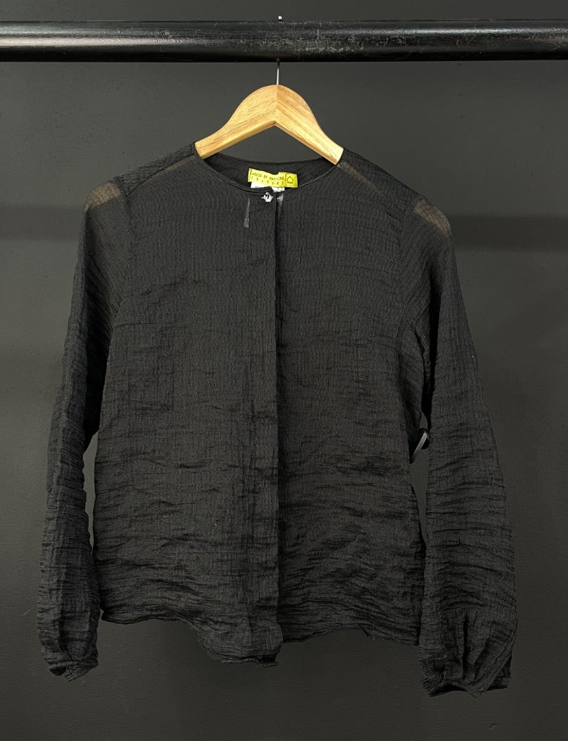 HOUSE OF MATCHING COLOURS  Camisa Manga Larga  Color Negro  Talle S