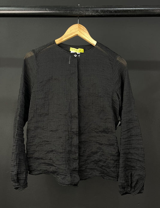 HOUSE OF MATCHING COLOURS  Camisa Manga Larga  Color Negro  Talle S