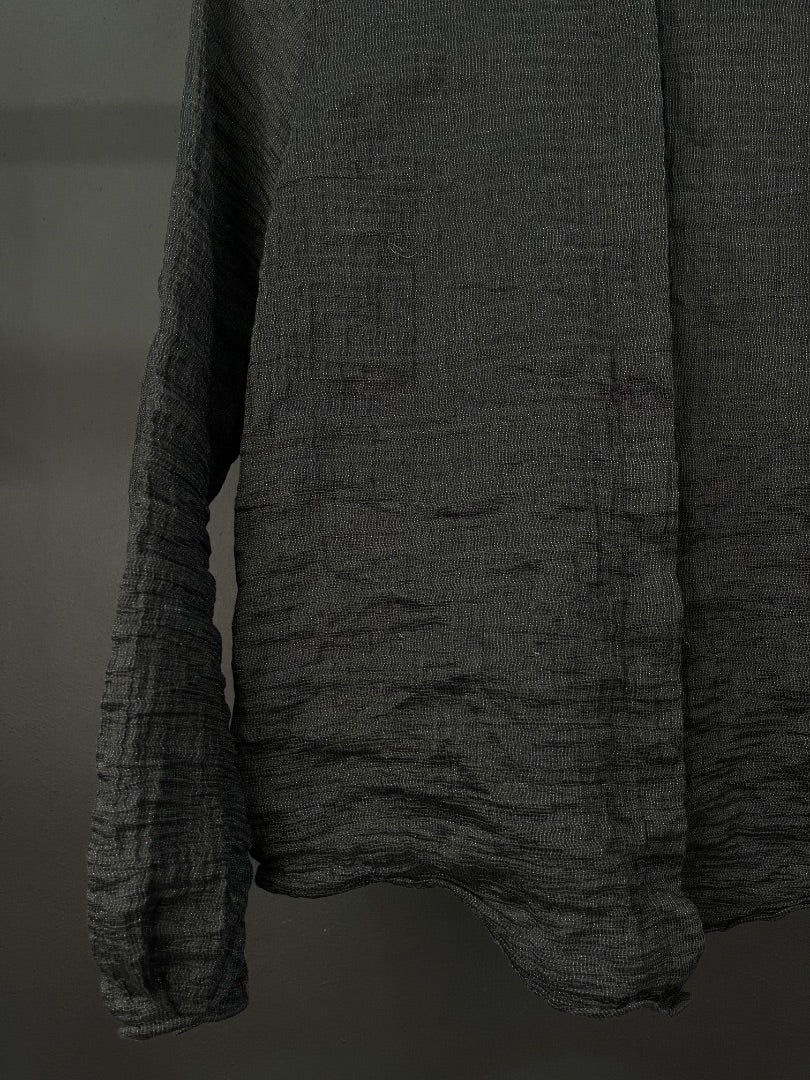 HOUSE OF MATCHING COLOURS  Camisa Manga Larga  Color Negro  Talle S