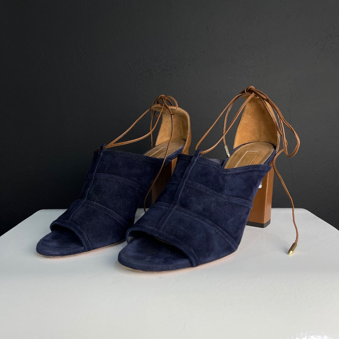 AQUAZZURA Sandalias Azul Talle 40