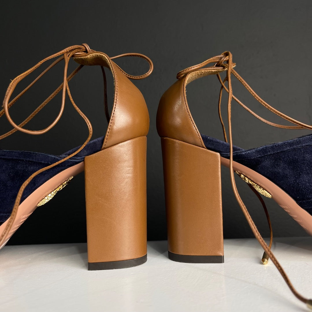 AQUAZZURA Sandalias Azul Talle 40