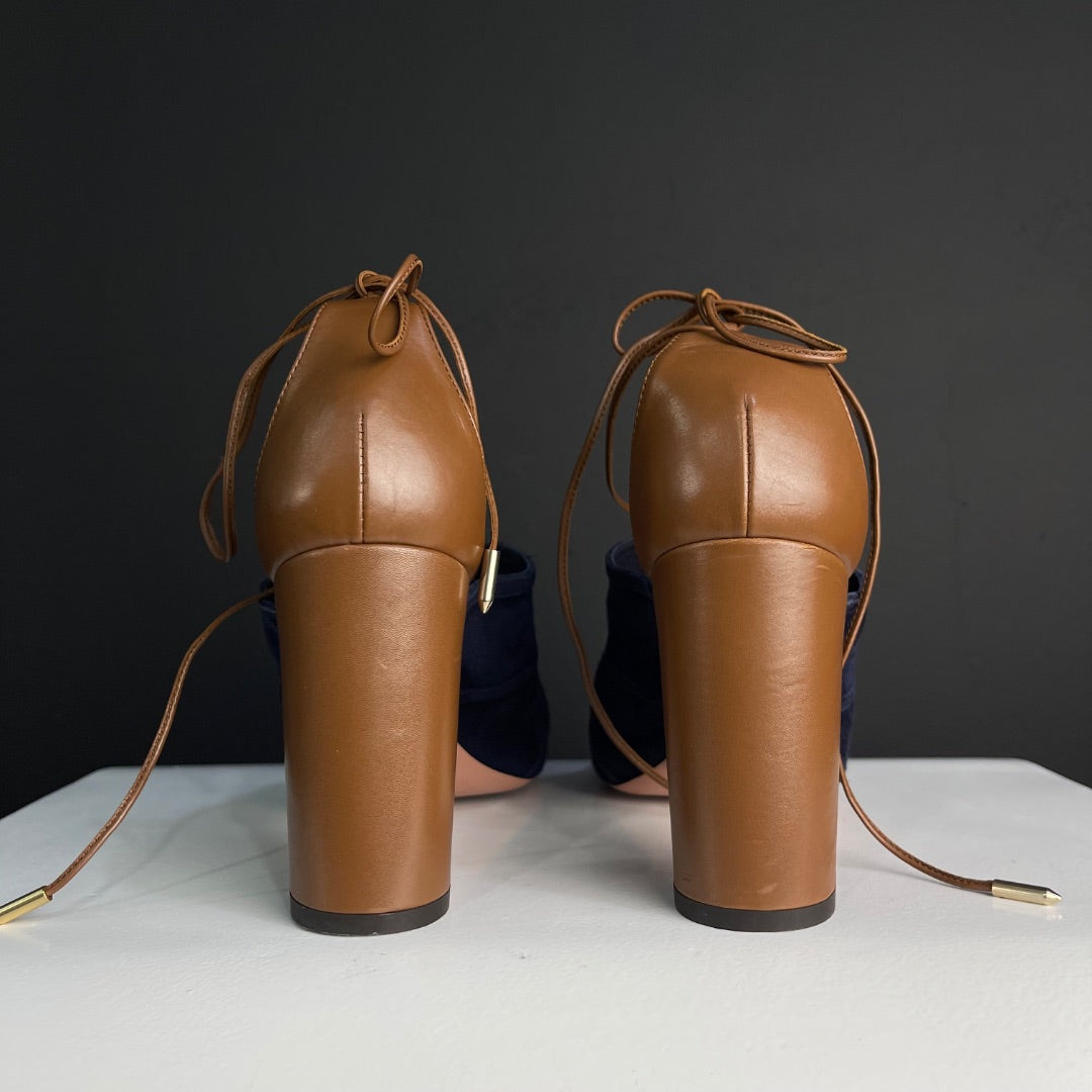 AQUAZZURA Sandalias Azul Talle 40