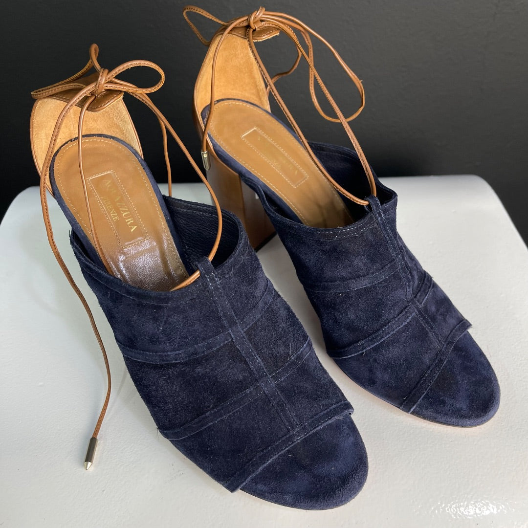 AQUAZZURA Sandalias Azul Talle 40