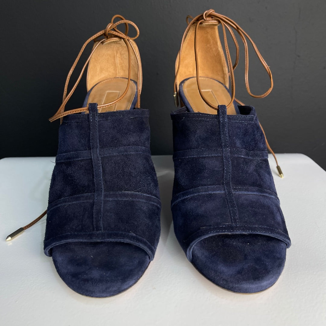 AQUAZZURA Sandalias Azul Talle 40