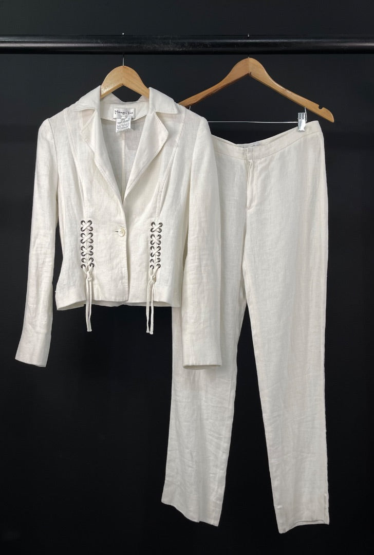 MENAGE A TROIS  Conjunto X2  Blanco  Talle 40