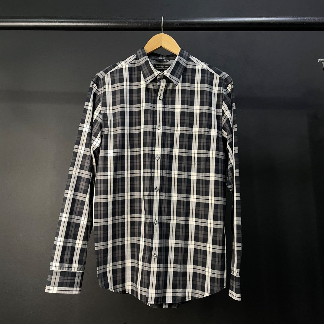 BANANA REPUBLIC  Camisa Manga Larga  Varios  Escoces  Talle L