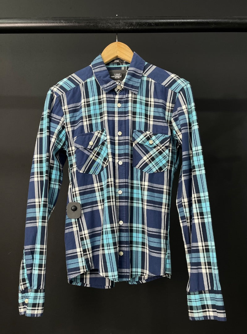 H&M  Camisa Manga Larga  Varios Cuadros  Talle S