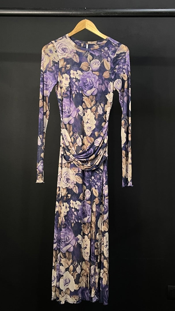 FREE PEOPLE Vestido Manga Larga Varios Floral Talle L