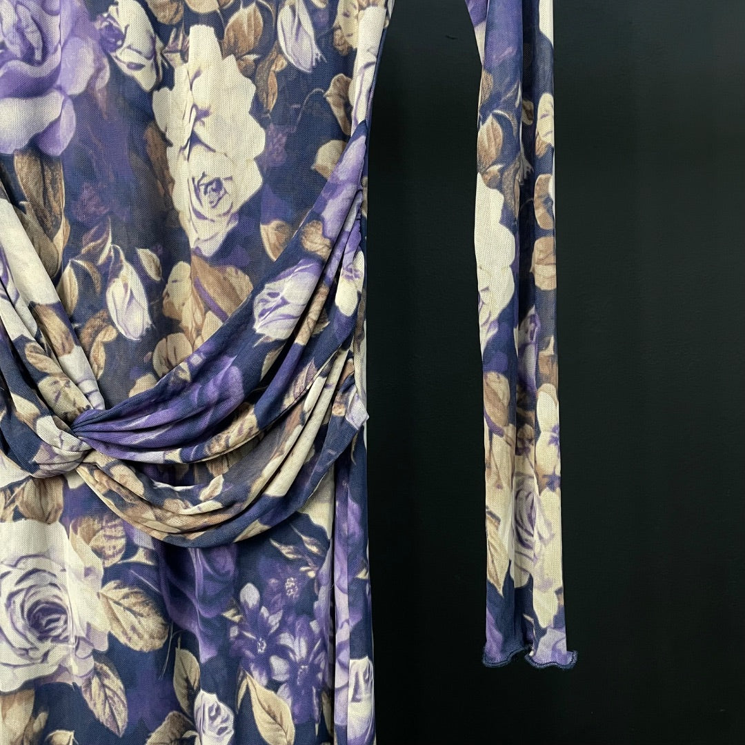FREE PEOPLE Vestido Manga Larga Varios Floral Talle L