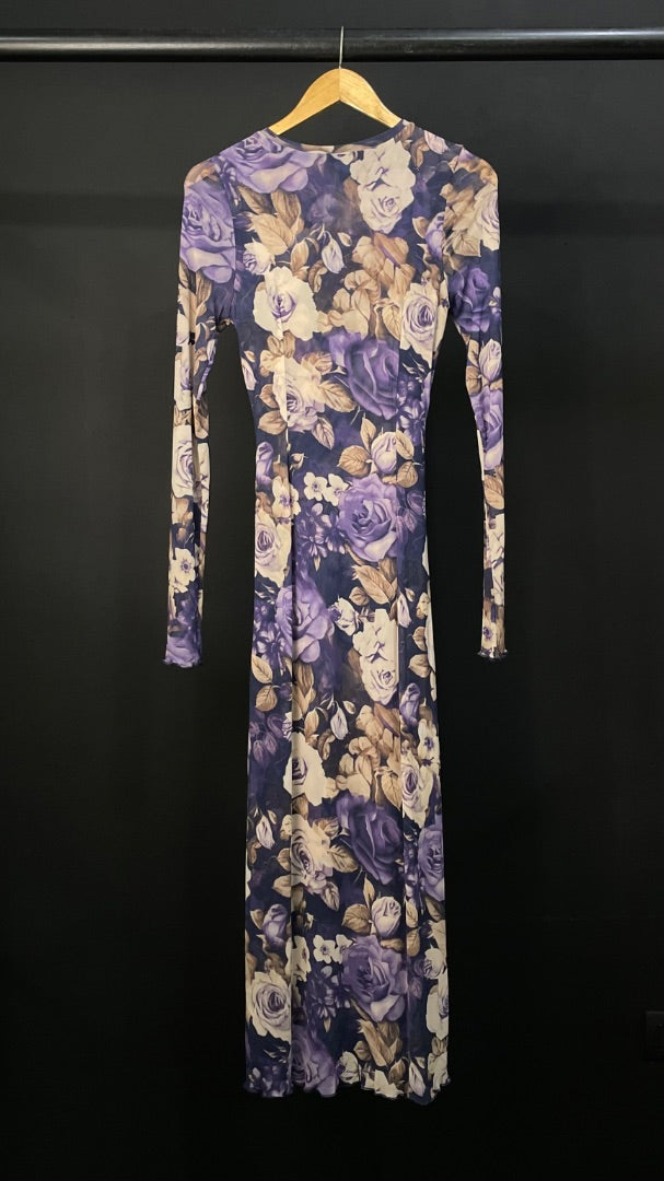 FREE PEOPLE Vestido Manga Larga Varios Floral Talle L