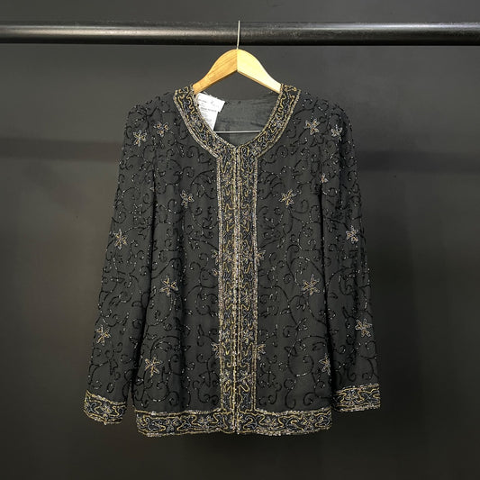 LAURENCE KAZAR Saco Negro Talle S