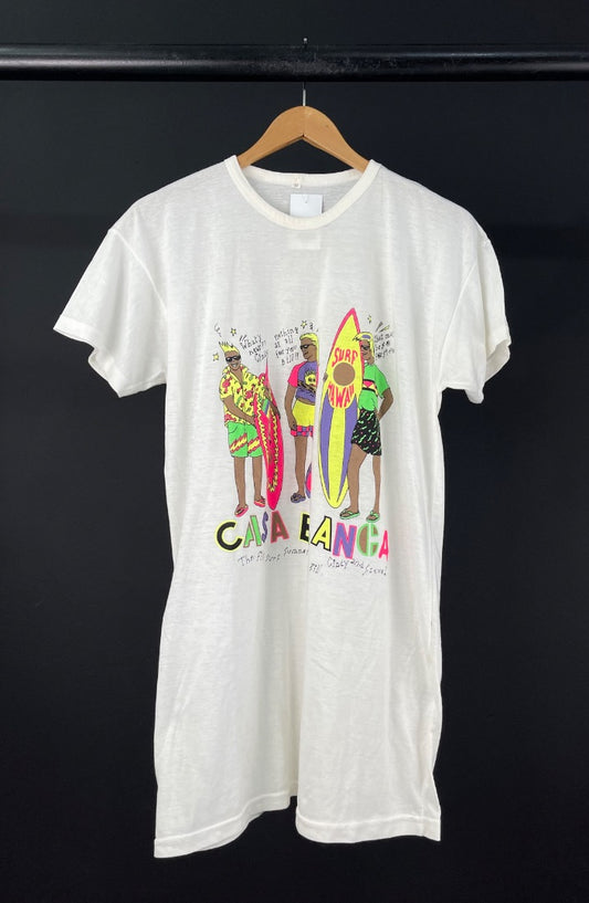 SIN MARCA Remera Manga Corta Blanco Talle M