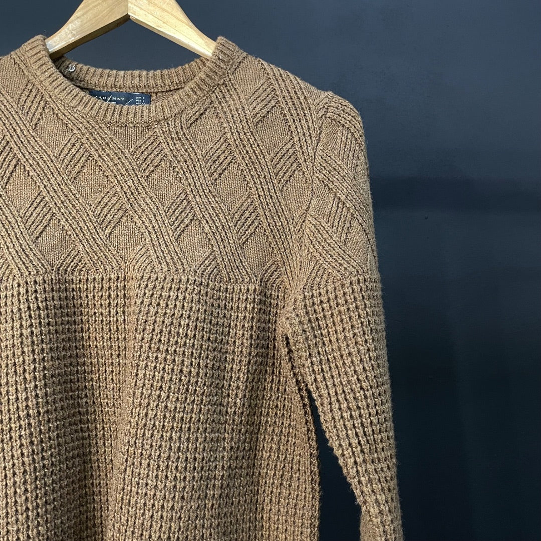 ZARA  Sweater  Marron  Talle L
