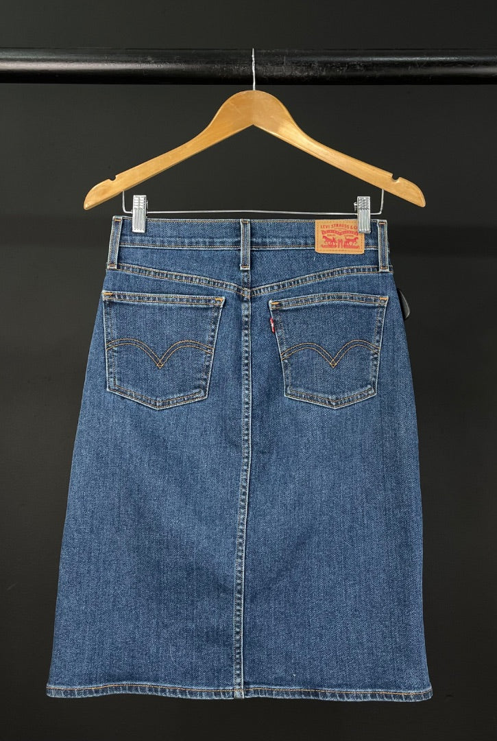 LEVIS Pollera Media Pierna Azul Talle 25