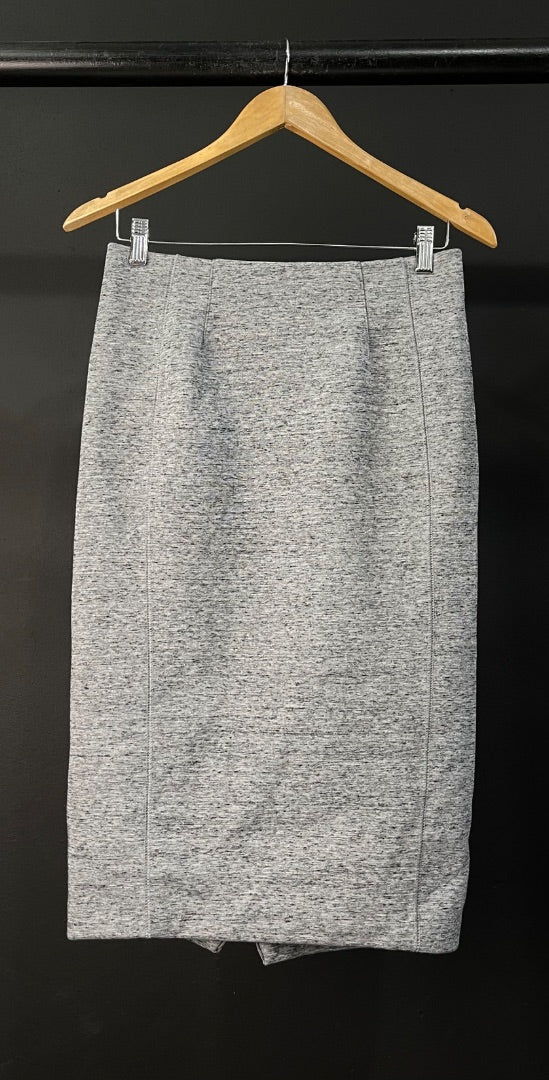 H&M Pollera Larga Gris Talle S